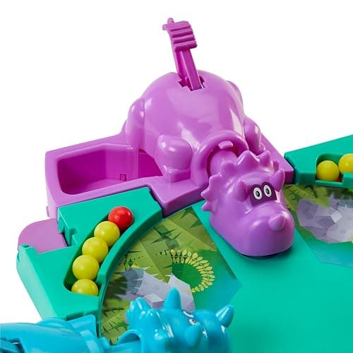 Hasbro Gaming Hungry Hungry Hippos Dino Edition Board Game, Pre-School Game for Ages 4 and Up; for 2 to 4 Players (Amazon Exclusive) thumbnail 5