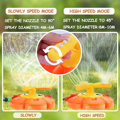 Water Sprinkler for Kids Toddlers Sprinklers with Roating Spray Nozzles Attaches Garden Water Hose Outdoor Play Outside Toys 3-4 Summer Backyard Lawn Game Yard Water Toy for Kids 3-5 4-8 Boy Girl thumbnail 5