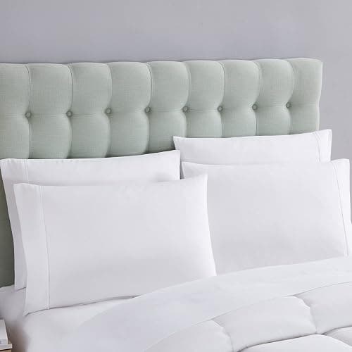 Sweet Home Collection 5 Piece Comforter Set Bag Solid Color All Season Soft Down Alternative Blanket & Luxurious Microfiber Bed Sheets, White, Twin thumbnail 5