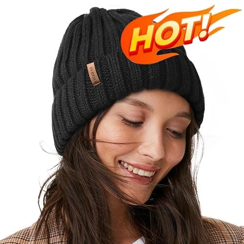 FURTALK Winter Hats for Women Fleece Lined Beanie Knit Chunky Womens Snow Cap thumbnail 8