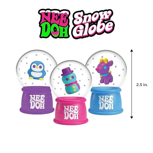 Schylling NeeDoh Squishmas Squish N' Snow Globes - Christmas Squeeze Toy - Assorted Colors - Ages 3 to Adult (Pack of 1) thumbnail 6