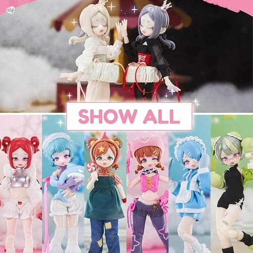 CALEMBOU BJD Blind Box, Eve Lynna Series 18cm Ball Jointed Doll, Cute Dress Up Doll with Joints, Collection Action Figure Toys, Gift for Girls Boys (Eve Lynna-1box) thumbnail 4