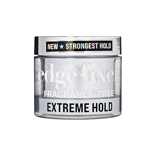 KISS COLORS & CARE Extreme Hold Edge Fixer Hair Gel, 24 Hour Maximum Hold, Ultimate Styling Control, No Flake Formula, For Coarser, Coily Hair, 3.38 oz (100 mL) - Fragrance Free - Image 1