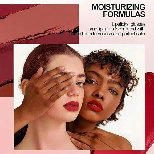 Premium Red Lipstick Lip Liner and Lipstick Set - 2-in-1 Matte Lip Kit for Women with Long Lasting Waterproof and Smudge-Proof Formula, Perfect for Date Night & Parties thumbnail 4