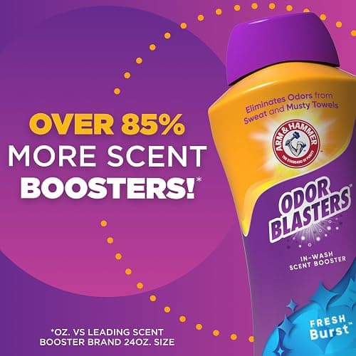 ARM & HAMMER Odor Blasters In-Wash Scent Booster, Laundry Scent Booster Fresh Burst Scent, 45 Oz thumbnail 4