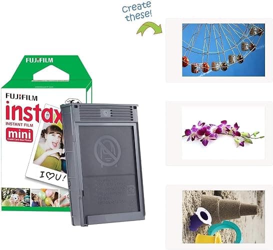 Fujifilm Instax Mini 12 Instant Camera Lilac Purple + Fuji Film Value Pack (40 Sheets) + Shutter Accessories Bundle, Incl. Compatible Carrying Case, Quicksand Beads Photo Album 64 Pockets - Lilac Purple thumbnail 6