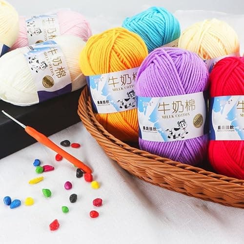 2 pack soft yarn ( WHITE ) thumbnail 8