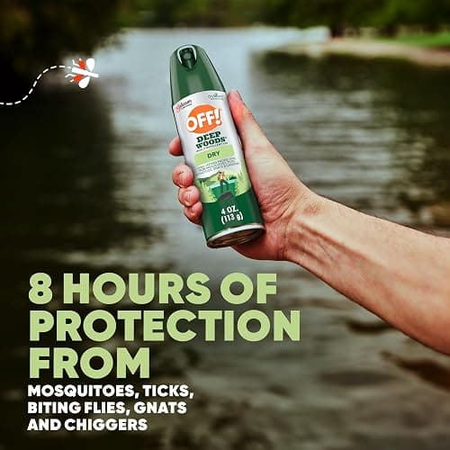 OFF! Deep Woods Insect Repellent Aerosol, Dry, Non-Greasy Formula, Bug Spray with Long Lasting Protection from Mosquitoes and Ticks, 4 Oz, (Pack of 2) thumbnail 2