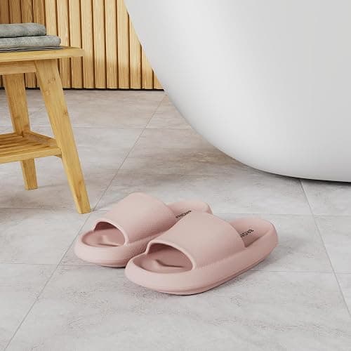 BRONAX Pillow Slippers for Women and Men | House Slides Shower Sandals | Cushioned Thick Sole thumbnail 2