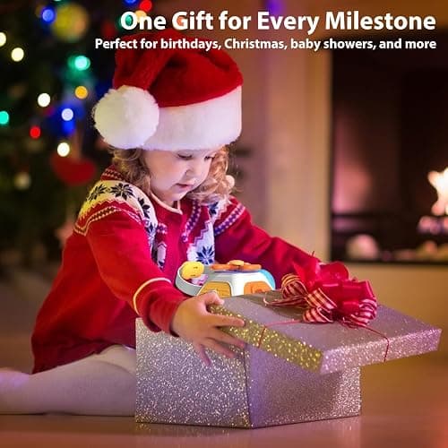 Briuhap Busy Board Cube Toys, Sensory Travel Toys for Toddlers with 10 Educational Activities, Great Baby Shower and First Birthday Gifts, Baby Travel Essentials thumbnail 2