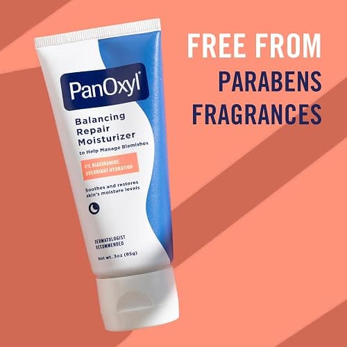 PanOxyl PM Balancing Repair Moisturizer with Niacinamide, Ceramides and Cica, Moisturising Facial Care, Acne Prone Skin and Dry Skin, Non-Comedogenic thumbnail 6