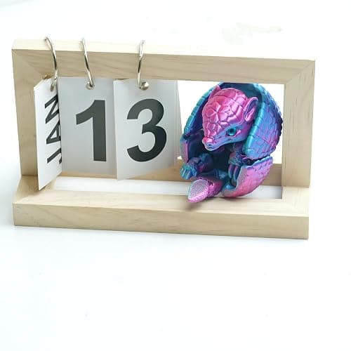 BANPIWOLG Armadillo Ball 3D Printed Armadillo Model,Flexible Animals Toy Statue,Movable Joints,Home Office Decor,Interesting Toys,Festival Gifts toco,Fidget Toys, Executive Desk Animals Toy (PG) thumbnail 6