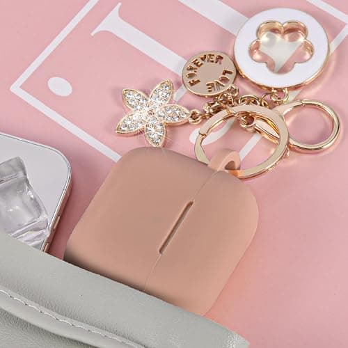 Case for Apple Airpods 4 - VISOOM Airpods 4 Cases 2024 Cover Women Anti-Drop Silicone iPods 4 Earbuds Wireless Accessorie Charging Cases Girl Bling Keychain for Airpod iPods 4th Generation thumbnail 8