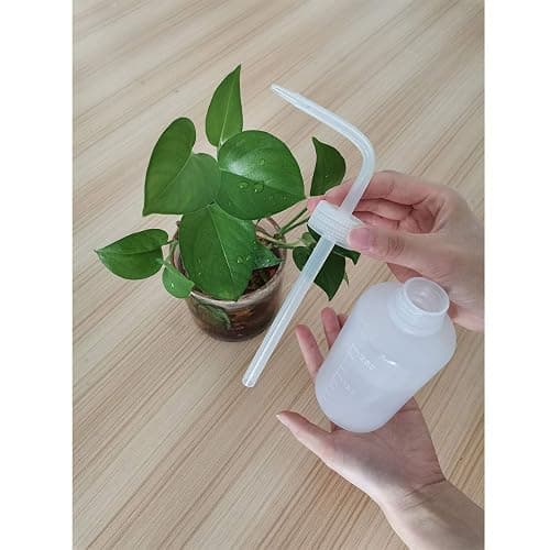 Valchoose Plastic Squeeze Bottle Leak Proof, 250ml | 8.5oz White Wash Bottle Chemical, LDPE, Safety, Medical with Narrow Mouth Scale Labels for Succulent Tattoo Label Watering (1 Bottle) thumbnail 4