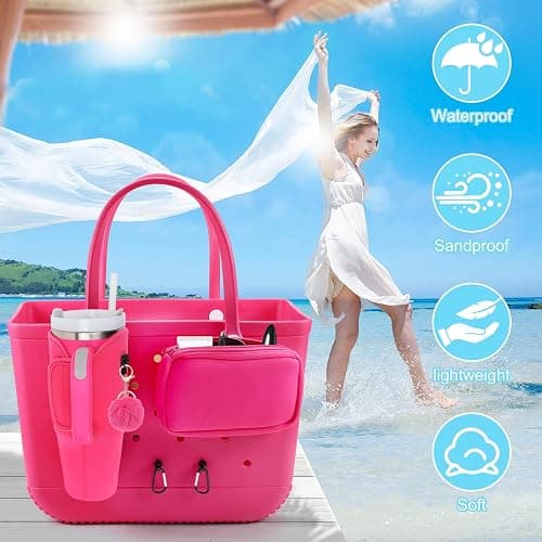 MEETI 4PCS Organizer Holder for Bogg Bag, Accessories for Bogg Bags, Phone & Cup Holder compatible with Bogg Bag Original, Bag is not included thumbnail 6