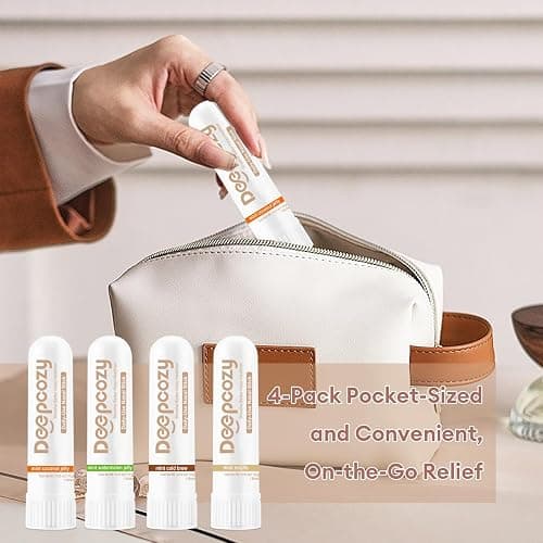 DeepCozy Nasal Stick for Adults, 4 Pack Nasal Inhaler Stick for Distraction Relief & Mild Stress, Portable Nasal Sticks Nose Inhaler Stick with Menthol (Coconut, Watermelon, Cold-Brew, Mojito) thumbnail 7