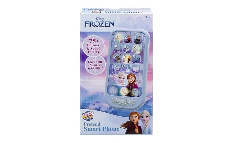 eKids Disney Frozen Toy Phone for Kids, Toddler Toys with Preschool Learning Activities Designed for Fans of Frozen Toys thumbnail 7