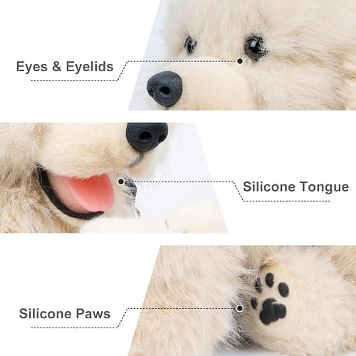 Chongker Dog Stuffed Animals Plush with Magnetic Toys, Soft Cuddly Golden Retriever Plush Toys, Large Stuffed Puppy Dog Stuffed Animals, Birthday Gift for Kids Girls Boys thumbnail 5