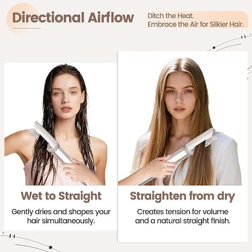AFDD Hair Smooth Attachment for Shark Flexstyle HD400 Series, Gentle Airflow Smooth Nozzle for Shark Flex Style, Hair Straightener Replacement Part from Curly Wet to Straight Smooth Sleek Shiny Hair thumbnail 6