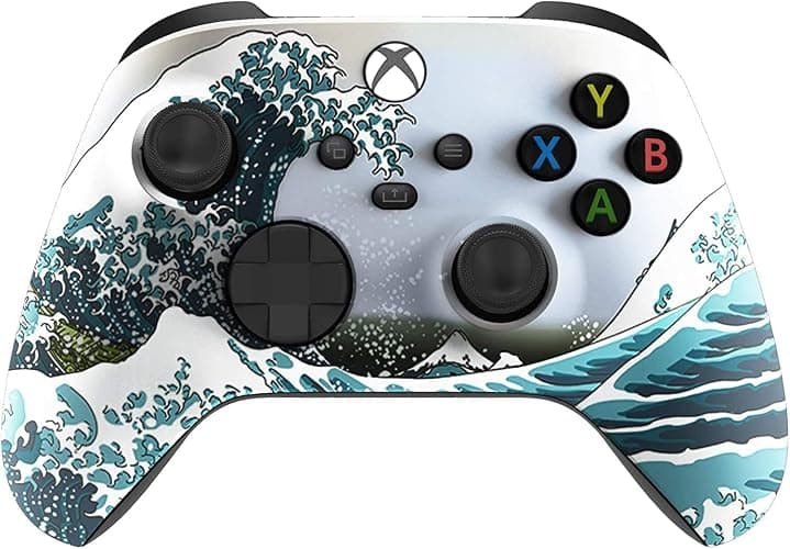 Custom Controllerzz Wireless Controller for Microsoft Xbox Series X/S & Xbox One - Custom Soft Touch Feel - Custom Xbox Series X/S Controller (X/S Waves) - Image 1
