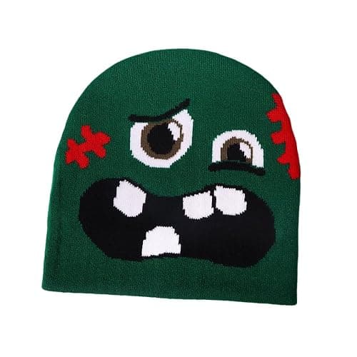 Graphic Beanie Y2K, Warm, Comfort and Soft Feel, Beanie Y2K Fashion Knit Caps, Hip-Hop Style - Image 1