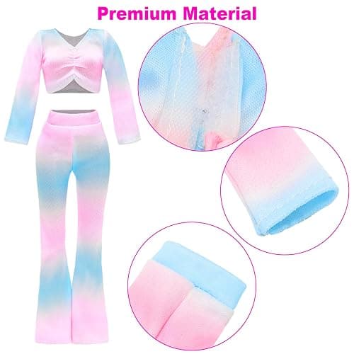BARWA 30 PCS Doll Clothes and Accessories Casual Sport Sweet Outfits Pajamas Top and Pants Shorts High Heel Flat Shoes for 11.5 Inch Girl Doll thumbnail 6