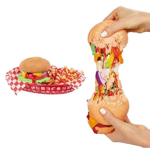 Slime Life Cheeseburger DIY Slime Kit - Unboxing Ingredients to Make, Smash, and Stretch Your Food Slime, Ages 8+ thumbnail 4