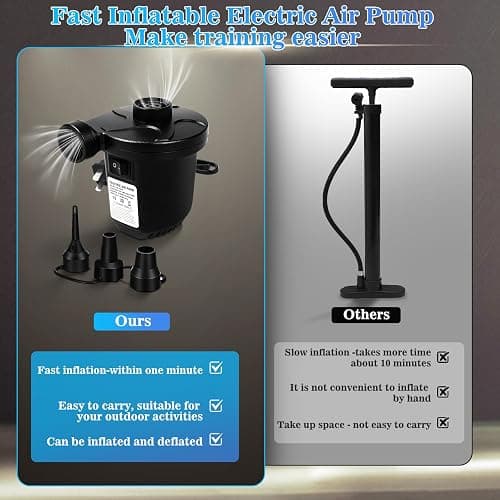 Heavy Punching Bag with Stand Adults Teens, 70" Freestanding Punching Bag with Boxing Gloves and Electric Air Pump, Women Men Standing Inflatable Boxing Bag for Training MMA Thai Fitness thumbnail 5