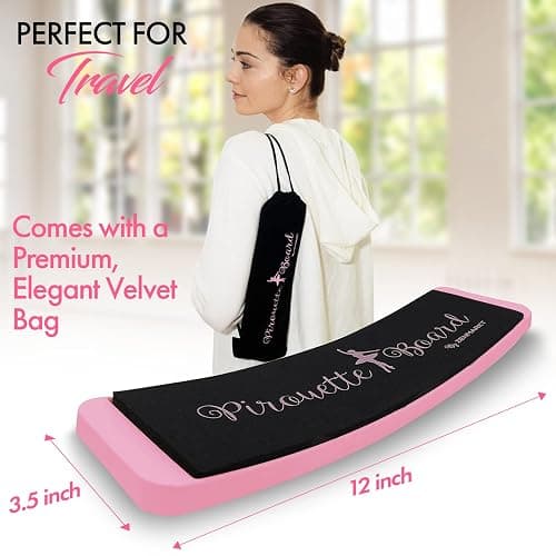 Zenmarkt Turning Boards for Dancers - Ballet Spin Boards for Dancers, Ice Skaters, Cheerleaders, and Gymnasts - Specially Designed to Improve Your Turns, Balance, and Stability - Home Dance Equipment thumbnail 5