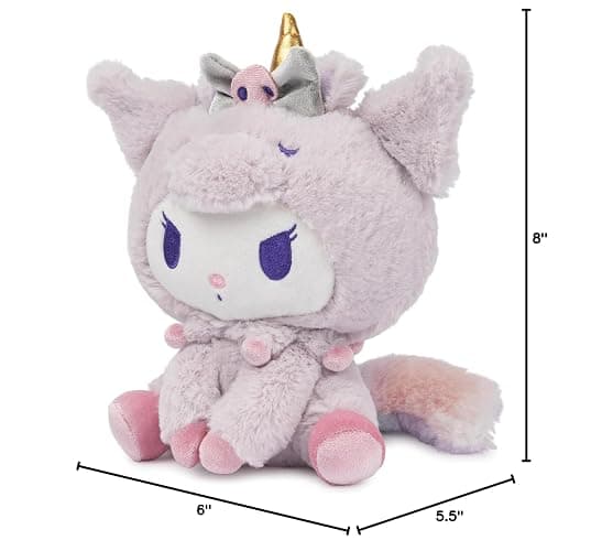 GUND Sanrio Kuromi Unicorn Plush Toy, Premium Stuffed Animal for Ages 1 and Up, Purple, 6” thumbnail 3