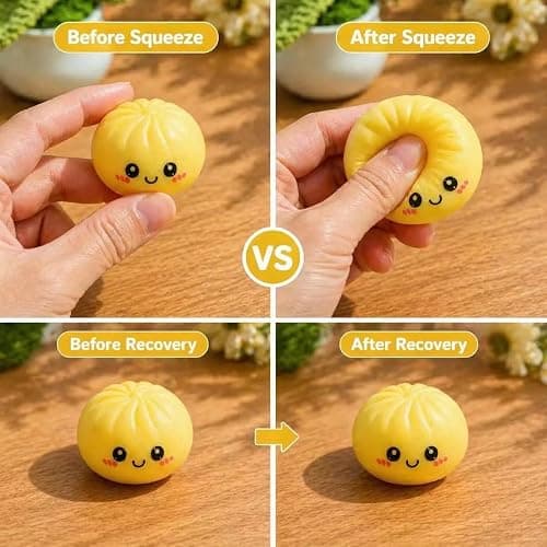 24 Grid Squishy Advent Calendar 2026 Countdown Calendar | Mini Kawaii Squeeze Dumpling, Stress Relief Fidget Squishies Gifts thumbnail 6