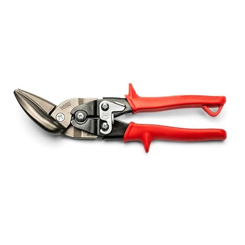 Crescent Wiss 9-1/4" Metalmaster Offset Straight and Left Cut Aviation Snips - M6R , Red thumbnail 2