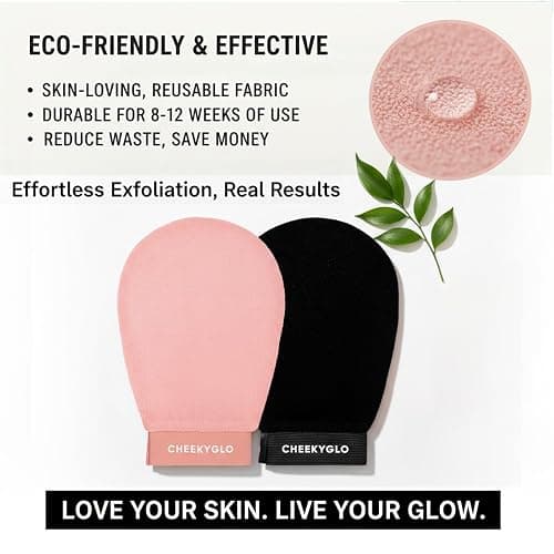 CheekyGlo Exfoliating Glove, 2PCS Sensitive Body Exfoliating Gloves, Korean Exfoliating Mitt & Deep Exfoliating Body Scrubber for Shower, Effective, Gentle, Reusable, Ideal for Smooth Skin thumbnail 5