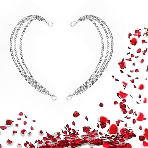 Gownsella 2 Stück Schuh Charms Kette – Punk Schuhschmuck für Sneaker & Boots, Schnürsenkel Anhänger mit Clip, DIY Zubehör thumbnail 6
