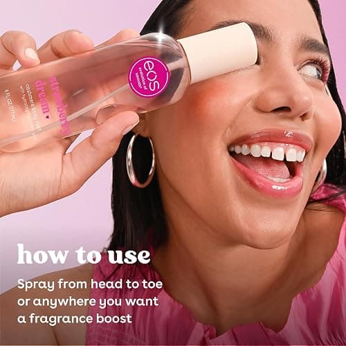 eos Cashmere Body Mist- Strawberry Dream, Body Spray for Women, 6 fl oz thumbnail 4