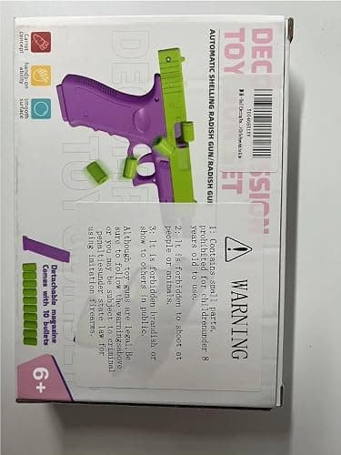 LLESSOO Shell Ejecting Toy, 2 Packs Fidget Toys, Toys with 10 Shells Can be Loaded but Can't be Fired, Great Birthday Gifts for Boys Kids Adults (Purple) thumbnail 8