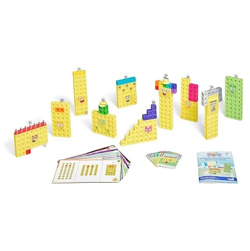 hand2mind Numberblocks 31-40 MathLink Cubes Activity Set, 10 Activities | Preschool and Kindergarten Learning Activities, Educational Toys for Kids, Counting Math Manipulatives, Numberblocks Set thumbnail 2