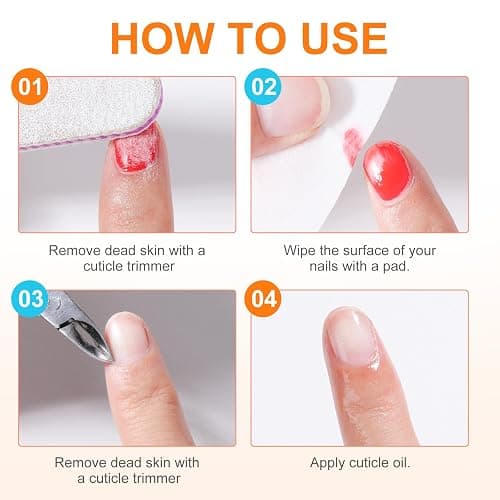 ANYINS Nail Polish Remover Pads，100PCS Nail Polish Remover Wipes Fast Remove with Nutrition Oil Individually Wrapped Professional Nail Salon and Home Use thumbnail 6