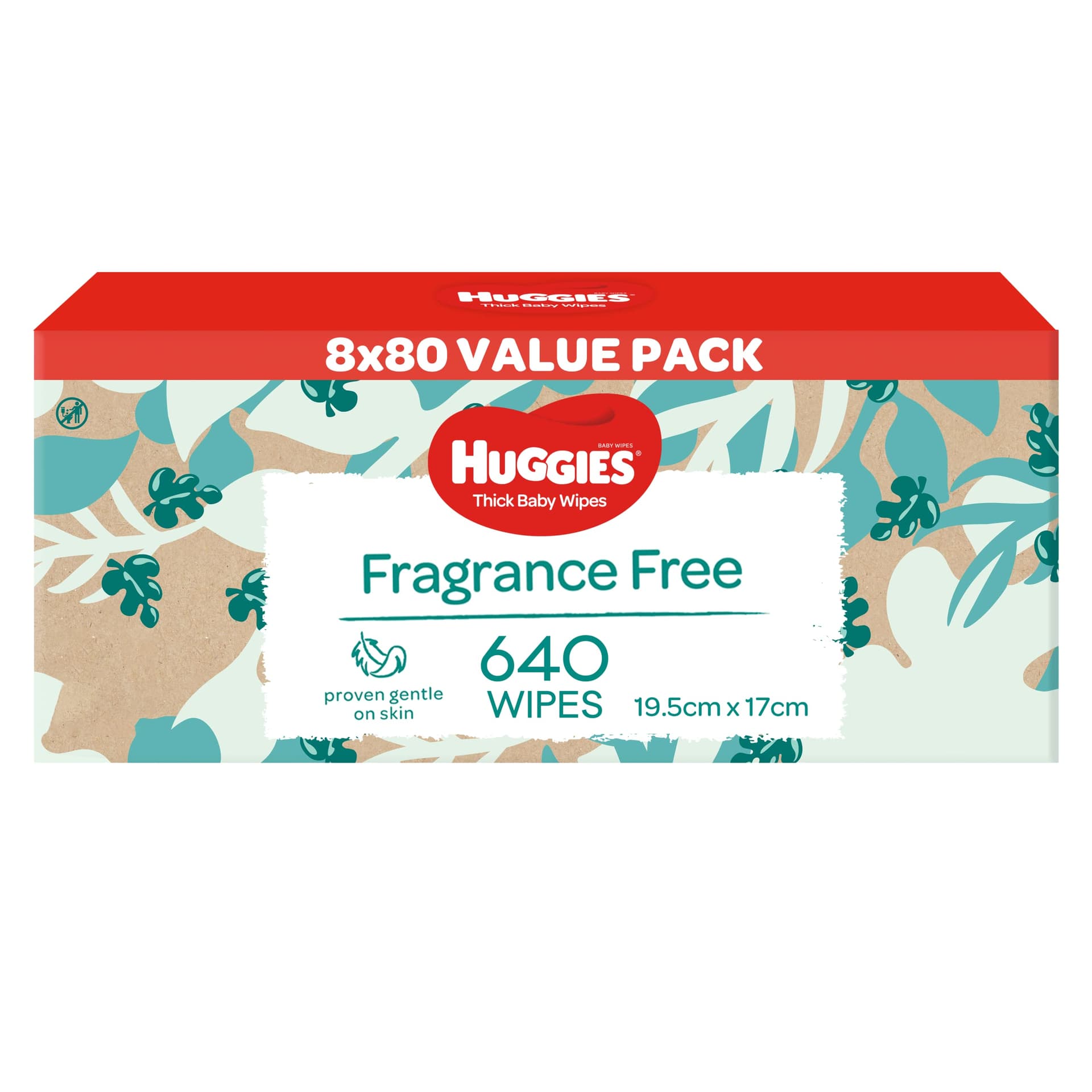 HUGGIES Thick Baby Wipes Fragrance Free (Pack of 640) - 640 Count (Pack of 1) $25.44 ($0.04 / count) - Image 1