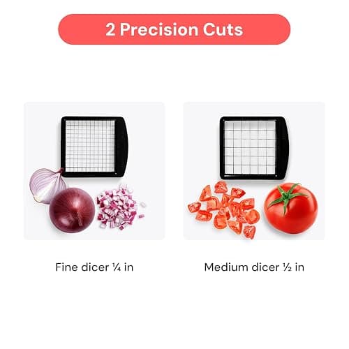 Fullstar The Original Pro Chopper - Vegetable Chopper and Dicer, Food Chopper with Container, Fruit Cutter, Kitchen Gadgets & Gifts, Home Essentials (2 in 1, White) thumbnail 4