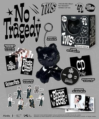 TWS NO TRAGEDY 5th Mini Album ROMEO CAT Ver.+Gift K-POP thumbnail 3