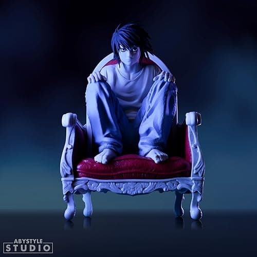 ABYSTYLE Studio Death Note Detective L SFC Collectible PVC Figure 5.5" Tall Statue Anime Manga Figurine Home Room Office Décor Gift thumbnail 6