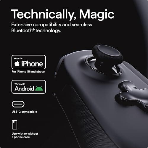 BACKBONE Pro Mobile Gaming Controller for iPhone 15/16 Series+ and Android, USB-C & Bluetooth, Play Anywhere on Any Screen, Premium Quality & Pro-Level Comfort, Android & iPhone Game Controller thumbnail 8
