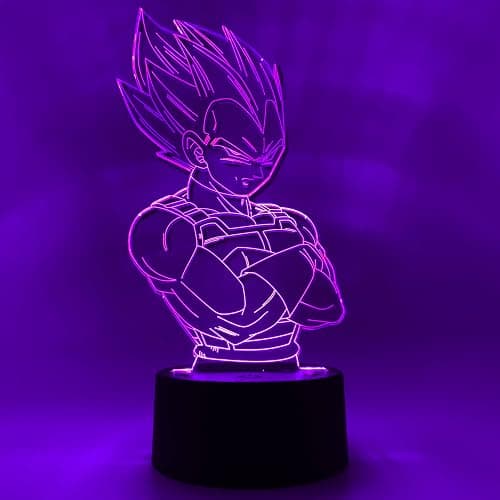 Otaku Lamps Dragon Ball Super - Vegeta Anime Night Light, 16 Color RGB LED – Gift for Otaku thumbnail 7