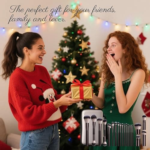 Professional Makeup Brushes BS-MALL With Travel Case - Kabuki Brush Eyeshadow Brush, Concealer Brush, Blush Brush Bronzer & Foundation Brush 20 Pcs, Labeled Daily Use & Versatile Occasions thumbnail 6