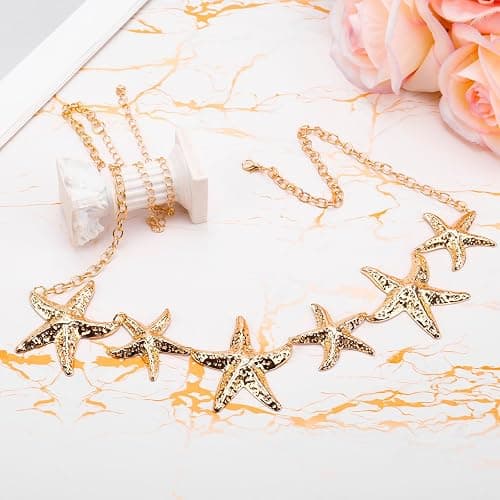 Body Chains for Women, Starfish Beach Waist Chains Adjustable Boho Bikini Belly Chain Trendy Bodies Chain Jewelry for Women thumbnail 3