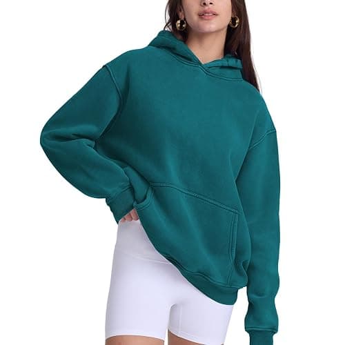 Dnzzs Womens Oversized Hoodie Acid Wash Hoodie Vintage Sweatshirt Heavyweight Fleece Cotton Streetwear Trendy Sweatshirts thumbnail 4