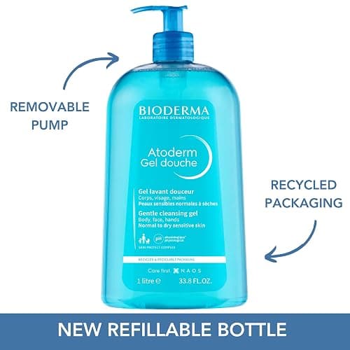 Bioderma - Atoderm - Hydrating Shower Gel - Moisturizing Face and Body Cleanser - Body Wash for Normal to Dry Sensitive Skin thumbnail 2