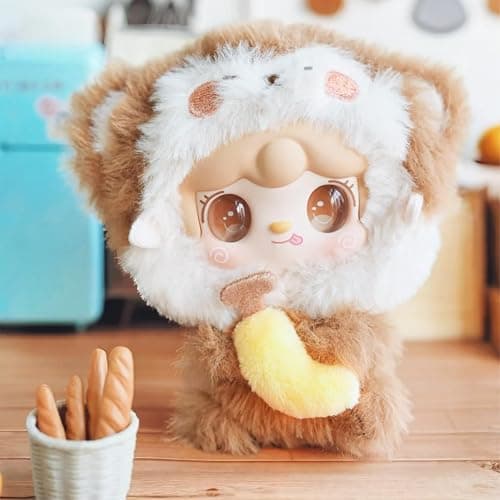 CALEMBOU Plush Blind Box Figures, Kawaii Yooki Hug Food Shop Series Stuffed Animals Mystery Box Toys, Cute Anime Vinyl Plushies Collectible Birthday Gifts for Girls (Yooki Hug Food Shop 1pc) thumbnail 2