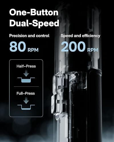 HOTO PixelDrive Electric Screwdriver, Smart Display, 6 Torque Settings, 0.5 to 6 N·m, 1/4'' Hex 30 Bits, LED Light, 2000 mAh Rechargeable Cordless Screwdriver Set for Electronics, Home Repair thumbnail 9